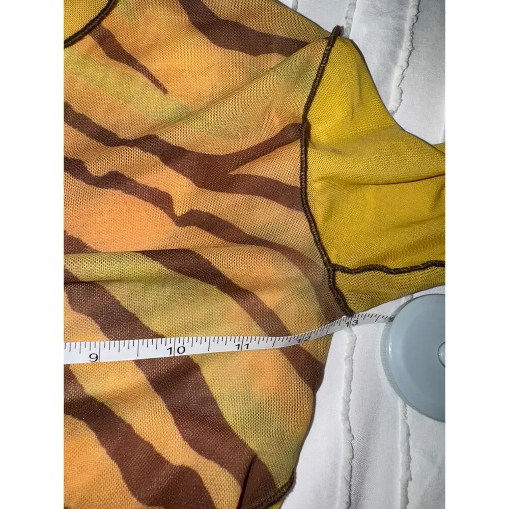 Urban Outfitters Y2K Sheer Mesh Top Women's Small Festival Indie Sleaze Rave EDC - Picture 12 of 16